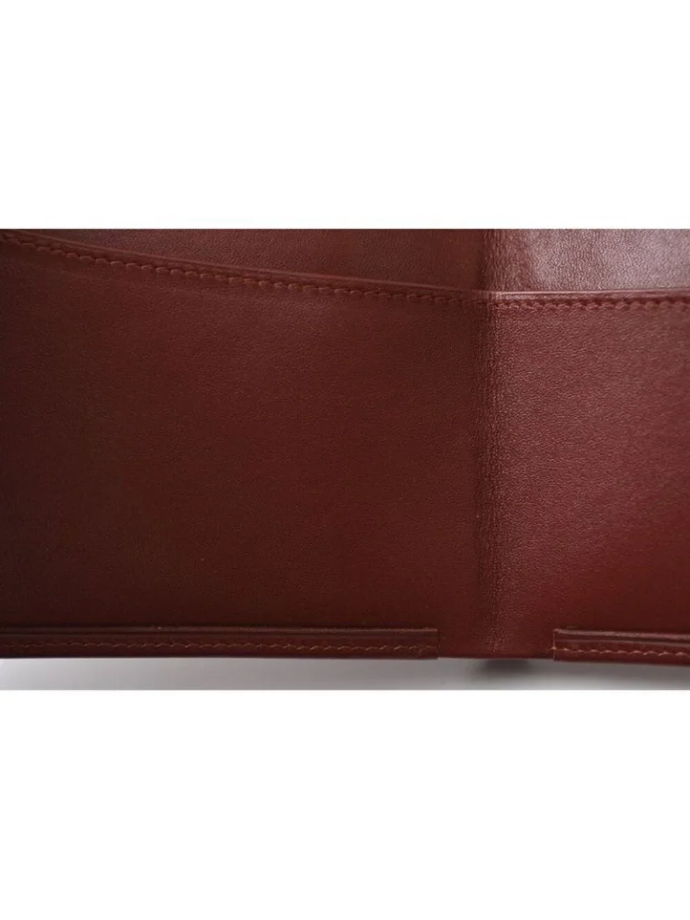 Cartier Fold Wallet Bifold Vintage Billfold Must de Cartier Bordeaux